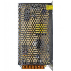 Блок питания для LED ленты 12В, 12.5А, 150Вт, "S" стабилизированный импульсный адаптер, металлический корпус