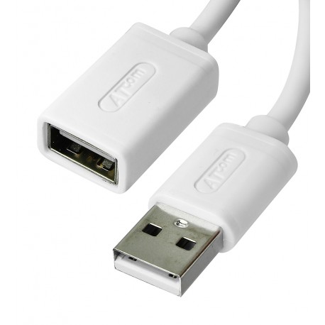 Кабель-удлинитель USB 2.0 - 0.8 м Atcom AM/AF