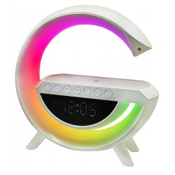 Light Sound Machine BT-3401, RGB ночник, часы, беспроводная зарядка, Bluetooth колонка