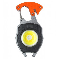 Ліхтарик брелок W5147, 3*COB (Теплий/Холодний/червоний) зарядка від Type-C, карабін, магніт, 4викрутки, 6 режимів роботи