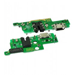 Шлейф для Infinix Hot 10i, конектора зарядки, з компонентами, з мікрофоном, оригінал (PRC), (плата зарядки)
