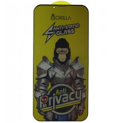 Захисне скло для Apple iPhone 13 Pro Max, iPhone 14 Plus, Full Glue, Anti-Static Privacy, 0.3 мм, чорне, чорне