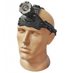 Налобный фонарик Police 2188-2XPE (white+blue), 2х18650, signal light, ЗУ microUSB, zoom, Box