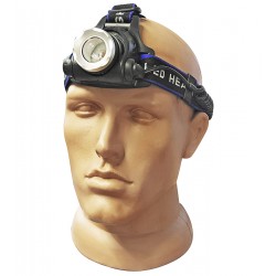 Налобний ліхтарик PLD-V9-F-4XPE(RGB), 2x18650, ЗП 220V/12V, zoom, Box