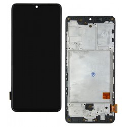 Дисплей для Samsung A415 Galaxy A41, черный, с рамкой, High quality, (OLED) Дисплей для Samsung A415 Galaxy A41, черный, с рамкой, High quality, (OLED)
