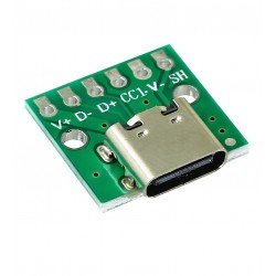 Плата печатная с разъемом USB Type-C female 6 pin Плата печатная с разъемом USB Type-C female 6 pin