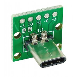 Плата друкована з роз'ємом USB Type-C male 5 pin vertical Плата друкована з роз'ємом USB Type-C male 5 pin vertical