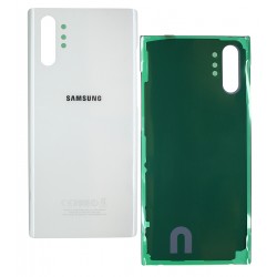 Задня панель корпуса для Samsung N975F Galaxy Note 10 Plus, білий, із склом камери, Aura White
