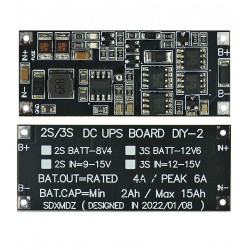 Модуль бесперебойного питания 9V-15V, 50W, 4A, TZT DC UPS control board 2S/3S
