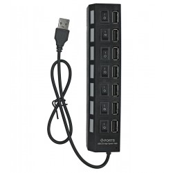 USB-хаб на 7 USB 2.0, с выключателем и подсветкой USB-Hub USB-хаб на 7 USB 2.0, с выключателем и подсветкой USB-Hub