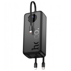 Power bank Hoco J132B, PD20W+QC3.0 30000mAh + кабель 3в1 Type-C, Lightning, MicroUSB, чорний