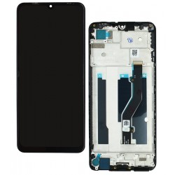 Дисплей для ZTE Blade V40 Vita, чорний, з рамкою, High Quality