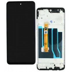 Дисплей для Realme C65 4G, черный, с сенсорным экраном (дисплейный модуль), с рамкой