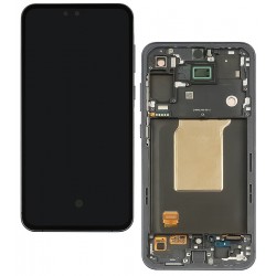 Дисплей для Samsung A556 Galaxy A55 (2024), черный, с синей рамкой, Original (PRC) Дисплей для Samsung A556 Galaxy A55 (2024), черный, с синей рамкой, Original (PRC)