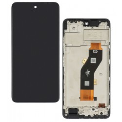 Дисплей для Tecno Spark 20 (KJ5n), з сенсорним екраном (дисплейний модуль), High quality, з рамкою, чорний Дисплей для Tecno Spark 20 (KJ5n), з сенсорним екраном (дисплейний модуль), High quality, з рамкою, чорний
