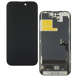 Дисплей для Apple iPhone 14 Pro, чорний, з сенсорним екраном, з рамкою, High Quality, DD-OLED