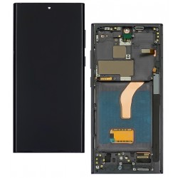 Дисплей для Samsung S908 Galaxy S22 Ultra, черный, с серой рамкой, High Copy, (OLED) Дисплей для Samsung S908 Galaxy S22 Ultra, черный, с серой рамкой, High Copy, (OLED)