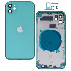 Корпус для iPhone 11, зеленый, с держателем SIM-карты, с боковыми кнопками Корпус для iPhone 11, зеленый, с держателем SIM-карты, с боковыми кнопками