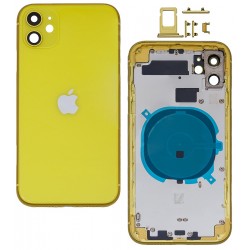 Корпус для iPhone 11, желтый, с держателем SIM-карты, с боковыми кнопками Корпус для iPhone 11, желтый, с держателем SIM-карты, с боковыми кнопками