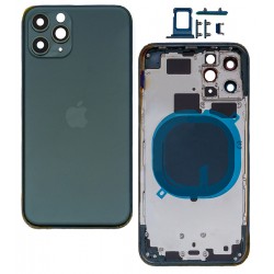 Корпус для iPhone 11 Pro, зеленый, с держателем SIM-карты, с боковыми кнопками Корпус для iPhone 11 Pro, зеленый, с держателем SIM-карты, с боковыми кнопками