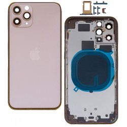 Корпус для iPhone 11 Pro, золотистый, с держателем SIM-карты, с боковыми кнопками Корпус для iPhone 11 Pro, золотистый, с держателем SIM-карты, с боковыми кнопками