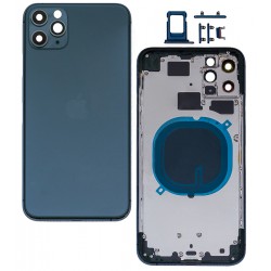 Корпус для iPhone 11 Pro Max, зелений колір, з тримачем SIM-карти, з бічними кнопками Корпус для iPhone 11 Pro Max, зелений колір, з тримачем SIM-карти, з бічними кнопками