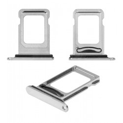 Тримач SIM-карти для iPhone 11 Pro Max, сріблястий, double SIM, matte silver Тримач SIM-карти для iPhone 11 Pro Max, сріблястий, double SIM, matte silver
