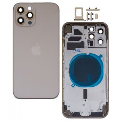 Корпус для Apple iPhone 12 Pro Max, золотистый, с держателем SIM-карты, с боковыми кнопками, High quality, Gold Корпус для Apple iPhone 12 Pro Max, золотистый, с держателем SIM-карты, с боковыми кнопками, High quality, Gold