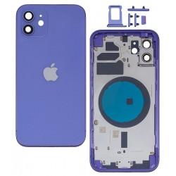 Корпус для Apple iPhone 12, фіолетовий, з Тримачем SIM-карти, з боковими кнопками, High quality, Purple Корпус для Apple iPhone 12, фіолетовий, з Тримачем SIM-карти, з боковими кнопками, High quality, Purple