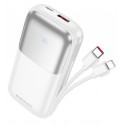 Power bank Borofone BJ62, 10000 mAh, PD20W (USB/Type-C + кабель 2в1 Type-C, Lightning)