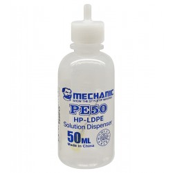 Баночка для рідини з дозатором Mechanic MC-PE50, 50 мл, для спирту, антистатичні