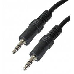 Кабель AUX (Мини-джек - Мини-джек) 3,5 мм, 5м, пластик, черный