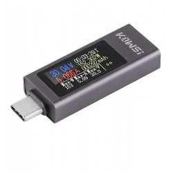 Type-C USB Тестер Keweisi KWS-2302C, DC-4V-30V, 0-12A (замеряет емкость батареи) Charger Doctor Type-C USB Тестер Keweisi KWS-2302C, DC-4V-30V, 0-12A (замеряет емкость батареи) Charger Doctor