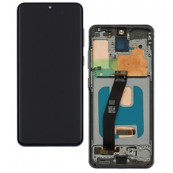 Дисплей для Samsung G980 Galaxy S20, G981 Galaxy S20 5G, черный, с рамкой, High Quality, (OLED), cloud white Дисплей для Samsung G980 Galaxy S20, G981 Galaxy S20 5G, черный, с рамкой, High Quality, (OLED), cloud white