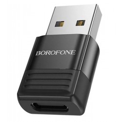 Переходник Borofone BV18 Type-C на USB 2.0, черный