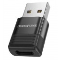 Перехідник Borofone BV18 Type-C на USB 2.0, чорний