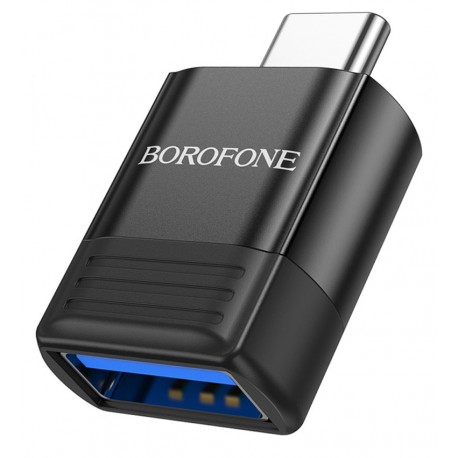 Перехідник Borofone BV18 Type-C на USB 3.0, чорний