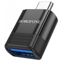 Перехідник Borofone BV18 Type-C на USB 3.0, чорний