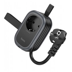 Сетевое зарядное устройство удлинитель Hoco NS7, 2 USB/ Type-C PD 20W, 1 розетка 1.1м, черное Сетевое зарядное устройство удлинитель Hoco NS7, 2 USB/ Type-C PD 20W, 1 розетка 1.1м, черное
