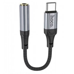Адаптер переходник Hoco LS36, Type-C to Jack 3.5 (F) черный Адаптер переходник Hoco LS36, Type-C to Jack 3.5 (F) черный