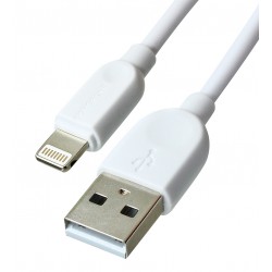 Кабель USB - Lightning, Borofone BX14, 2 метра, 2,4А, белый