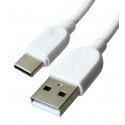 Кабель USB - Type-C, Borofone BX14, 2 метри, 3А, білий