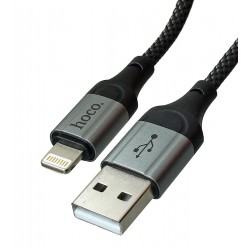 Кабель Lightning- USB, Hoco X102, 1 метр, 2,4А, чорний
