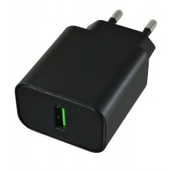 Сетевое зарядное устройство Borofone BA72A QC3.0, 18W, черный