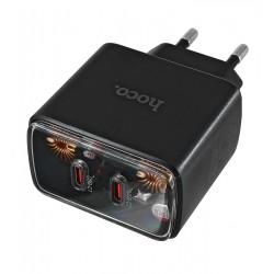 Сетевое зарядное устройство Hoco CS43A, 2 Type-C, PD 45W