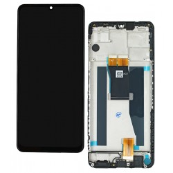 Дисплей для ZTE Blade V50 Vita, чорний, з рамкою, Original (PRC)