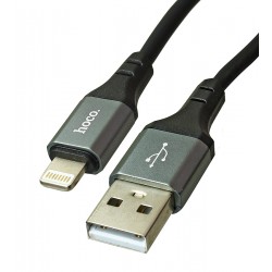 Кабель USB - Lightning, Hoco X86, 1 м, 2.4А, силиконновый