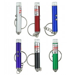 Ліхтарик брелок 9618-LED, лазер, 3xAG3