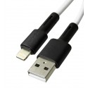 Кабель Lightning - USB, Borofone BX31, 1 м, 2,4А, силиконовый, белый