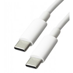 Кабель Type-C - Type-C, Hoco X51, 1 м, PD 100W, силіконовий, білий